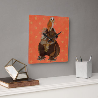 HORLOGE CARRÉE KOALA BEAR & OWL