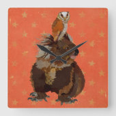 HORLOGE CARRÉE KOALA BEAR & OWL (Recto)