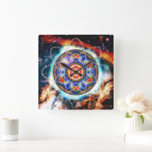 Horloge Carrée Kyron Orbz  (Maison)