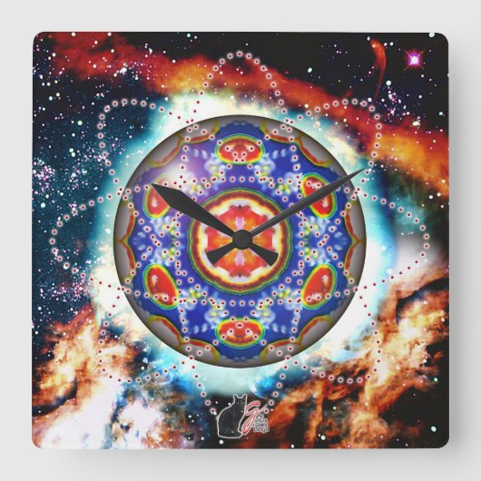 Horloge Carrée Kyron Orbz  (Recto)