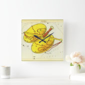 Horloge Carrée La bibliothèque met à l'échelle la constellation V (Maison)