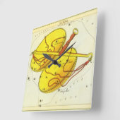 Horloge Carrée La bibliothèque met à l'échelle la constellation V (Angle)