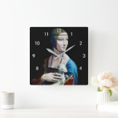 Horloge Carrée La Dame avec une mine, Léonard de Vinci (Maison)