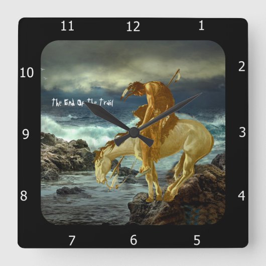 HORLOGE CARRÉE LA FIN DE LA PISTE DÉVERSE LE COURANT (Recto)