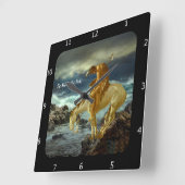 HORLOGE CARRÉE LA FIN DE LA PISTE DÉVERSE LE COURANT (Angle)