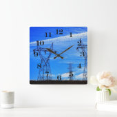 Horloge Carrée La Force de la vie (Maison)