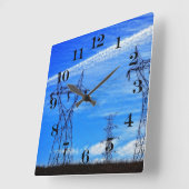 Horloge Carrée La Force de la vie (Angle)