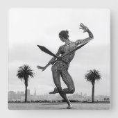 Horloge Carrée La force d'une femme (Recto)