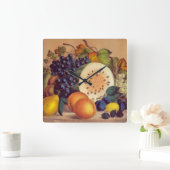 Horloge Carrée La générosité de l'automne (Maison)