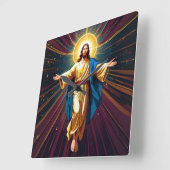 Horloge Carrée La gloire de Jésus-Christ 1 (Angle)