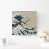 Horloge Carrée La Grande Vague au large de Kanagawa (Maison)