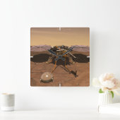 Horloge Carrée La Landre D'Insight Fonctionnant Sur La Surface De (Maison)