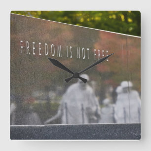 Horloge Carrée La Liberté N'Est Pas Libre, Mémorial De La Guerre
