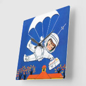 Horloge Carrée La livraison spéciale (Angle)