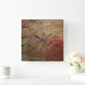 Horloge Carrée "La Lumière primaire" par Ramona Dumitrescu (Maison)