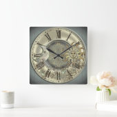 Horloge Carrée La Luna y el Sol (Maison)