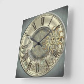 Horloge Carrée La Luna y el Sol (Angle)