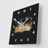 Horloge Carrée La Maison des Pompiers haunted (Angle)