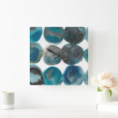 Horloge Carrée La Mer - cercles (Maison)
