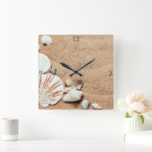 Horloge Carrée La mer écosse l'horloge murale (Maison)