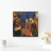 HORLOGE CARRÉE LA NATIVITÉ #5 (Maison)