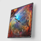 Horloge Carrée La nébuleuse Orion (Angle)