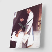 Horloge Carrée La Peur (Angle)