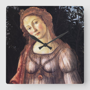 Horloge Carrée La Primavera par Sandro Botticelli