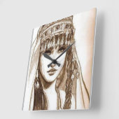 HORLOGE CARRÉE LA REINE DIHYA (Angle)