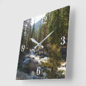Horloge Carrée La rivière Kaweah dans le parc national de Sequoia (Angle)