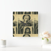 Horloge Carrée La Sainte Face De Jésus (Maison)