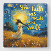 Horloge Carrée La Vérité vous libérera (Recto)