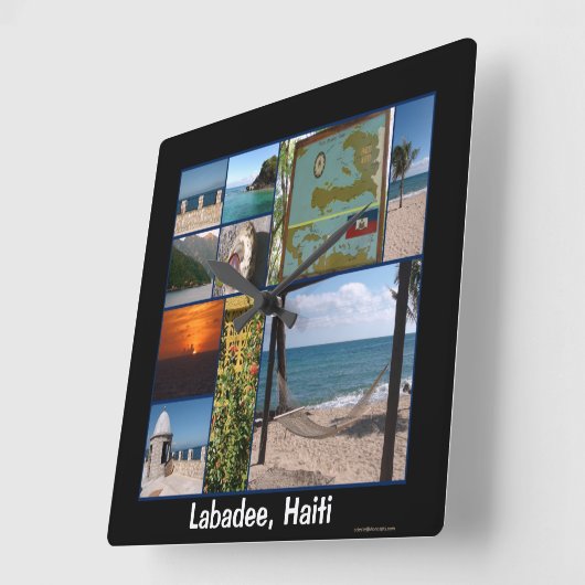 Horloge Carrée Labadee (Angle)