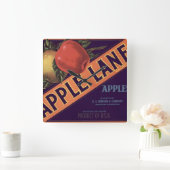Horloge Carrée Label Crate d'Apple Lane (Maison)