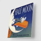 Horloge Carrée Label Crate de Moon Brand (Angle)