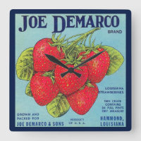 Label Louisiana Stawberry Crate