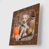 Horloge Carrée Labrador Retriever (Angle)