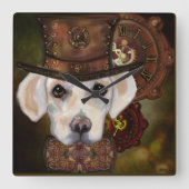 Horloge Carrée Labrador Retriever (Recto)
