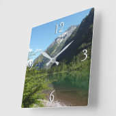 Horloge Carrée Lac Avalanche II dans le parc national Glacier (Angle)