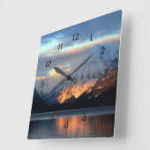 Horloge Carrée Lac McDonald, Glacier National Park (Angle)