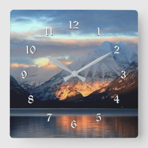 Horloge Carrée Lac McDonald, Parc national des Glaciers