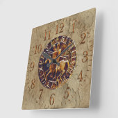 Horloge Carrée Lac Medieval des Knights (Angle)