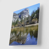 Horloge Carrée Lac Mirror (Angle)