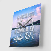 Horloge Carrée Lac Versverse (Angle)