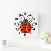 Horloge Carrée Ladybug (Maison)