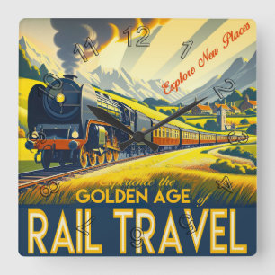 Horloge Carrée L'âge d'or