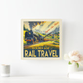 Horloge Carrée L'âge d'or - frontière (Maison)