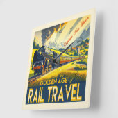 Horloge Carrée L'âge d'or - frontière (Angle)