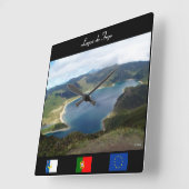 Horloge Carrée Lagoa do fogo Wall Clock (Angle)