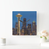 Horloge Carrée L'aiguille de l'espace et Seattle du centre (Maison)